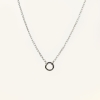 Naszyjnik srebrny z kółeczkiem na zawieszki.